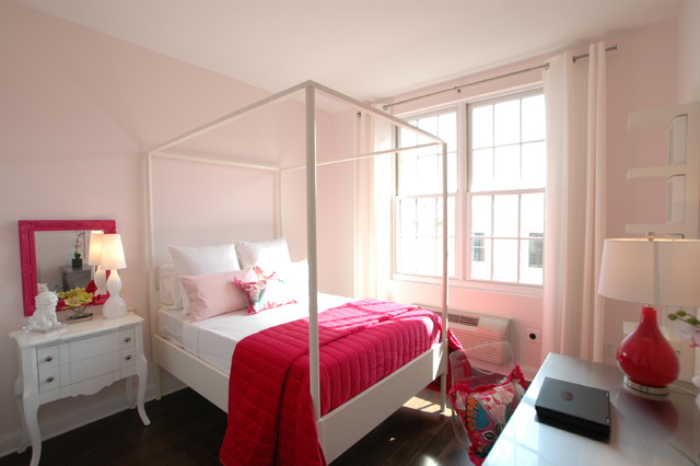 Blush Cool Girls Simple Blush Cool Rooms For Girls Enhanced With White Four Poster Bed Completed With Vibrant Pink Blanket Bedroom  30 Creative And Colorful Teenage Bedroom Ideas For Beautiful Girls