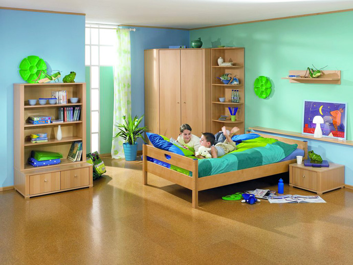 Green Kids Boys Spacious Green Kids Room For Boys Combining Blue And Green At Once To Refresh Bedroom For Single Kid With Dresser Kids Room  Creative Kids Playroom Design Ideas In Beautiful Themes