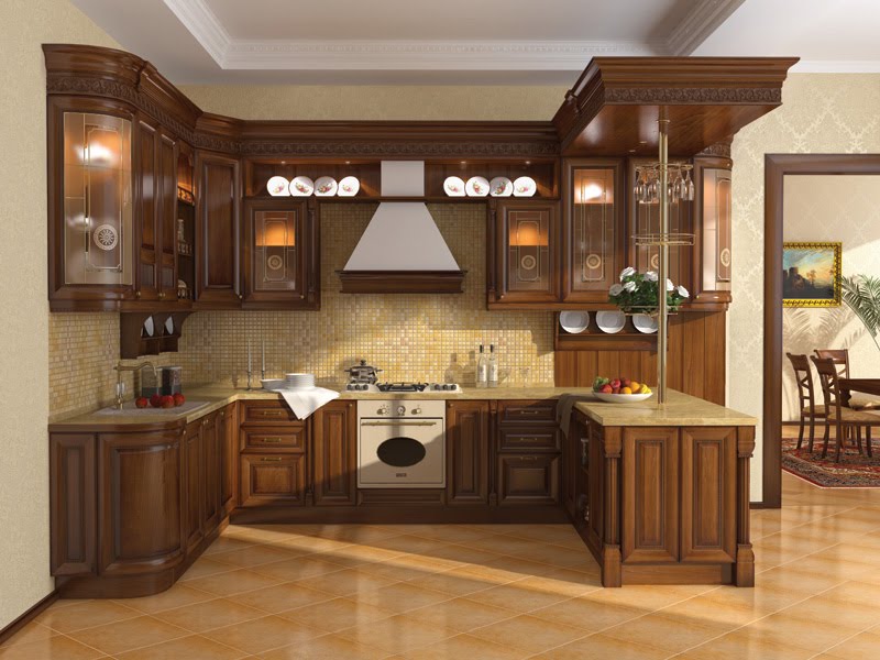 Kitchen Cupboard In Stunning Kitchen Cupboard Design Idea In Small Space With Dark Brown Color Decor In Traditional Interior Style For Inspiration Kitchens  Stylish Kitchen Cupboards Design For Minimalist Kitchen Appearance