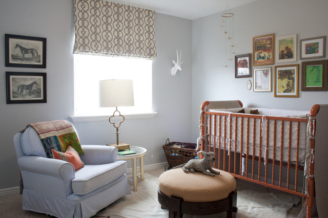 Light Grey Boy Stylish Light Grey Painted Baby Boy Nursery Enhanced With Orange Colored Boy Crib Bedding With Ottoman Kids Room Vivacious Boys Crib Bedding Sets Applied In Modern Vintage Interior