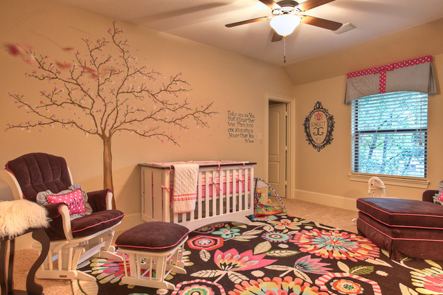 Baby Brown Girl Sweet Baby Brown Themed Baby Girl Nursery Idea With White Baby Crib Sets Coupled With Lounge And Table Kids Room Classy Baby Crib Sets For Contemporary And Eclectic Interior Design