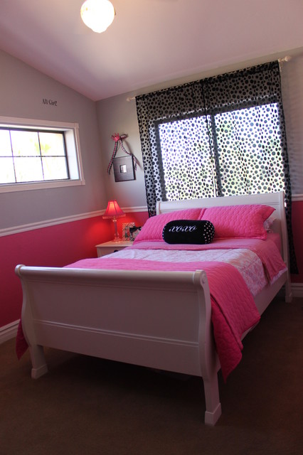 Pink Cool Girls Tiny Pink Cool Rooms For Girls Furnished With Simple White Painted Double Bed Covered By Pink White Bedspreads Bedroom  30 Creative And Colorful Teenage Bedroom Ideas For Beautiful Girls