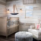 Cottage Styled Interior Traditional Cottage Styled Baby Nursery Interior With Brown Themed Boy Crib Bedding Coupled With White Lounge Kids Room Vivacious Boys Crib Bedding Sets Applied In Modern Vintage Interior