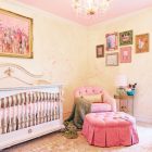 Cream Themed Idea Traditional Cream Themed Baby Nursery Idea With Pinkish Custom Crib Bedding Coupled With Tufted Lounge Kids Room Eye Catching Custom Crib Bedding In Minimalist And Colorful Scheme