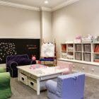 Light Grey Room Traditional Light Grey Painted Chat Room For Kids Located In Basement With Skirted Chairs And Wooden Table Kids Room Engaging Chat Room For Kids Activities And Decorations Ideas (+19 New Images)