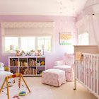 Pink Themed Nursery Transitional Pink Themed Baby Girl Nursery Idea With Ivory Painted Baby Girl Crib Bedding Coupled With Lounges Kids Room Stunning Baby Girl Crib Bedding Designed In Magenta Color Interior