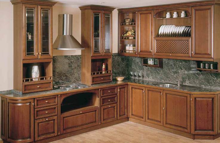 L Shaped With Unique L Shaped Kitchen Island With Wooden Kitchen Cabinet Ideas Combined With Artistic Backsplash Design In Traditional Touch Bedroom Charming Kitchen Cabinet Ideas Arranged In Stylish Ways