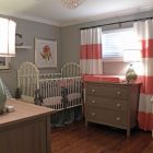 Baby Nursery With Warm Baby Nursery Interior Furnished With Antique Crib With Cream And Dark Grey Crib Sheet And Dresser Kids Room Astonishing Crib Sheet For Baby In Small Minimalist Room (+12 New Images)