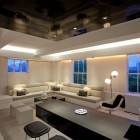 Living Room Luxurious White Living Room Interior In Luxurious Living Room Design Of Contemporary Apartment With LED Mood Lighting Decoration Perfect Black And White Room Design Combined With LED Lighting (+9 New Images)