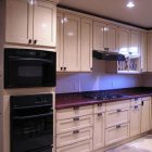 Kitchen Cupboards Tuscan Wonderful Kitchen Cupboards Design In Tuscan Color Made From Wooden Material Combined With Purple Marble For Countertop Decoration Ideas Kitchens Stylish Kitchen Cupboards Design For Minimalist Kitchen Appearance (+10 New Images)