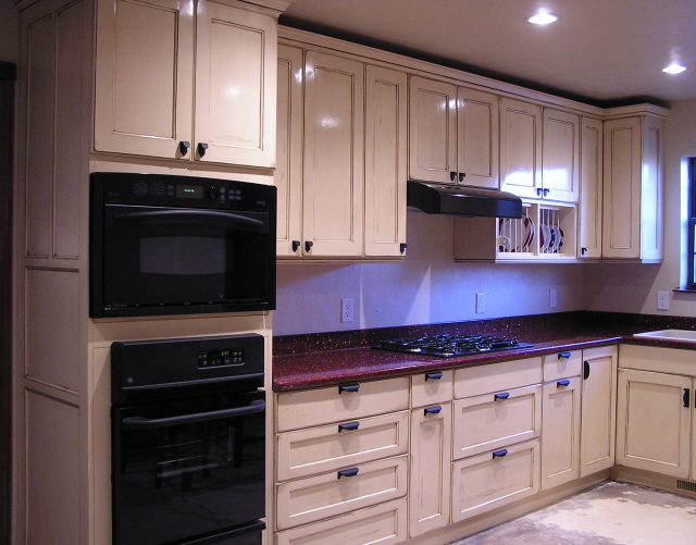 Kitchen Cupboards Tuscan Wonderful Kitchen Cupboards Design In Tuscan Color Made From Wooden Material Combined With Purple Marble For Countertop Decoration Ideas Kitchens Stylish Kitchen Cupboards Design For Minimalist Kitchen Appearance