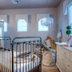 Light Grey Nursery Wonderful Light Grey Painted Baby Nursery Interior With Antique Wrought Iron Custom Crib Bedding With Skirt Kids Room Eye Catching Custom Crib Bedding In Minimalist And Colorful Scheme