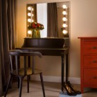 Project Bogdan Elegant Wonderful Project Bogdan Golovchenko With Elegant Dark Brown Dressing Table Sparkling Bulb Lights Lovely Fake Flower Vintage Red Wood Cabinet Decoration Minimalist Artistic Decor Accents For Your Small Living Space (+12 New Images)