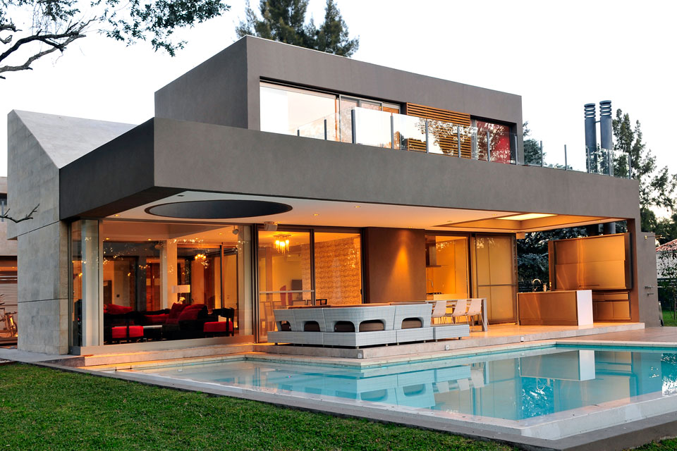 St56 House With Wonderful ST56 House Design Exterior With Swimming Pool And Back Terrace That Applied Outdoor Sectional Sofa Architecture  Impressive Contemporary Home Gives High Comfort In Your Life