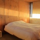 Walls Constructed Wooden Wood Walls Constructed By Unvarnished Wooden Planks With Nailed Accent As Bedroom Wall Concept In Building Construction Of Santos Dream Homes Stunning Holiday Home With Exquisite Concrete Pools