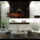Beautiful Interior Modern Adorable Beautiful Interior Mixed With Modern Glass Walls And Furnished With Leather Seat On Sitting Room With Stylish Pendant Lamp Living Room Astonishing Modern Living Room Design With Glass Wall Decorations
