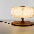 Table Lamp Lamp Alight Table Lamp Of MOL Lamp Manufacturer With Brown Wooden Lamp Base And Patterned Lamp Shade Decoration Stunning Modern Light Fixture To Spice Up Your Creative Home