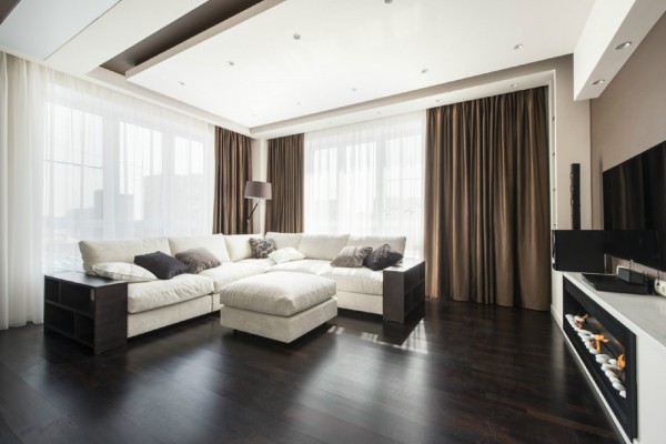 Interior Decoration Living Amazing Interior Decoration Of Taupe Living Room Including White Sofas With Brown Small Pillows And Versatile Coffee Table On Dark Marble Flooring Apartments Create An Elegant Modern Apartment With Ivory White Paint Colors