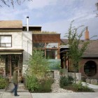 Euclid Avenue Completed Appealing Euclid Avenue House Construction Completed Assorted Plants In Front Yard Displaying White Striped Wall And Green Plants Decoration Amazing House Plant Decor With A Modern Taste In Urban Residence