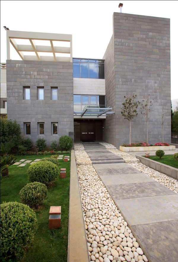 Ghazale Residence Garden Appealing Ghazale Residence View By Garden Feat Stones And Planters That Steel Wall Make Nice The Building Area Dream Homes Wonderful Outdoor Features Ideas Inspired With Modern Style