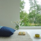 Green Trees The Appealing Green Trees View Outside The Casa Kolonihagen Norway With Wide Glass Wall And White Wall Dream Homes Stunning Holiday House Design As Best Choice For Spending Summer Holiday