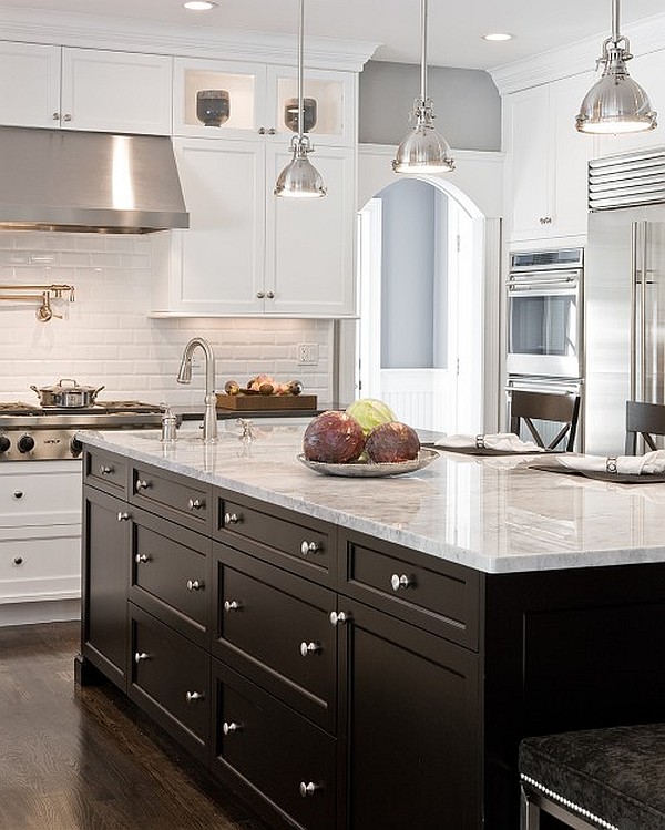 Needham Black Kitchen Appealing Needham Lounge And Black And White Kitchen Design With Functional Cabinets That Silver Pendant Lamps Completed The Room Kitchens  Candid Kitchen Cabinet Design In Luminous Contemporary Style