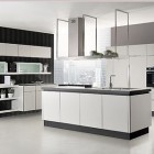 Ultra Modern Dominated Artistic Ultra Modern Kitchen Designs Dominated With Black And White Atmosphere Applied On The Kitchen Islands From Tecnocucina Kitchens Elegant Modern Kitchen Design Collections Beautifying Kitchen Interior