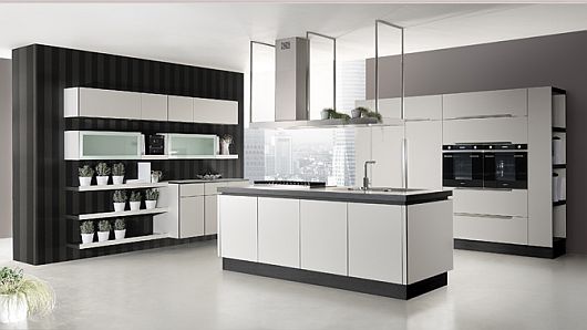 Ultra Modern Dominated Artistic Ultra Modern Kitchen Designs Dominated With Black And White Atmosphere Applied On The Kitchen Islands From Tecnocucina Kitchens  Elegant Modern Kitchen Design Collections Beautifying Kitchen Interior