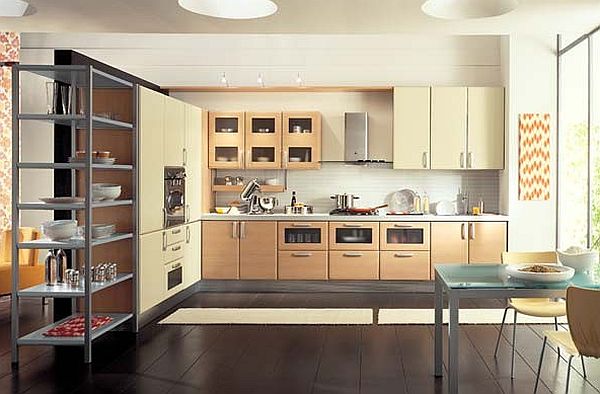 European Kitchen Units Astonishing European Kitchen Table Shelving Units With Wooden Cabinets That Black Floor Add Perfect The Area Kitchens  Candid Kitchen Cabinet Design In Luminous Contemporary Style