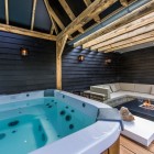 Hot Tub High Attractive Hot Tub Installed On High Raised Deck To Maximize Dream Backyard Home Relaxing And Gathering Spot Swimming Pool Beautiful Pool Backyard For Luxury And Fresh Backyard Look