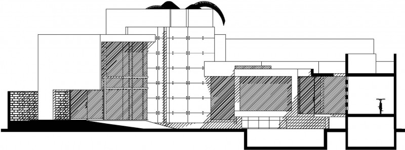 Casa Villa Residence Awesome Casa Villa De Loreto Residence Floor Plan Displaying Wall Layout Deck And Front Yard Of The House Dream Homes Spacious Modern Concrete House With Steel Frame And Glass Elements