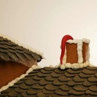 Christmas Decoration Dark Awesome Christmas Decoration Applied The Dark Brown Rooftop And Brown Chimney Cover Of World Most Expensive Gingerbread House Decoration Adorable House Decoration In Gingerbread House For Special Christmas