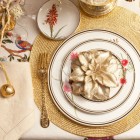 Flower Corsage New Beautiful Flower Corsage Set As New Decor Zara Napkin Folding Setting Put On Each Plate On Golden Plate Mat Decoration Inspiring Christmas Decorations To Make An Exciting Winter Holiday