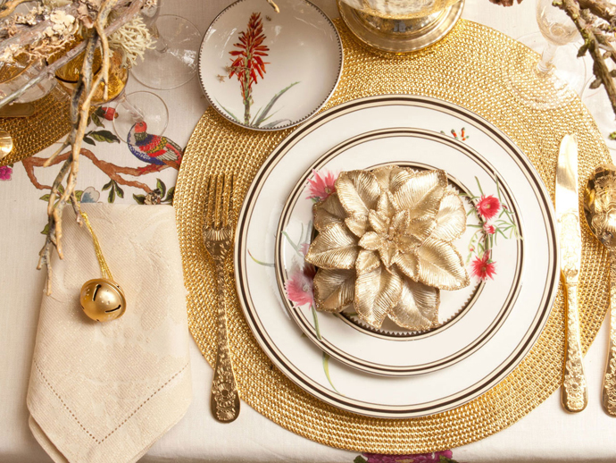 Flower Corsage New Beautiful Flower Corsage Set As New Decor Zara Napkin Folding Setting Put On Each Plate On Golden Plate Mat Decoration  Inspiring Christmas Decorations To Make An Exciting Winter Holiday