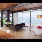 Modern Design Wood Breathtaking Modern Design With Large Wood And Accented Home Interior By Alexandre Guilbeault With Natural Beach View Living Room Artistic Living Room Design For Stylish Modern Home Interiors