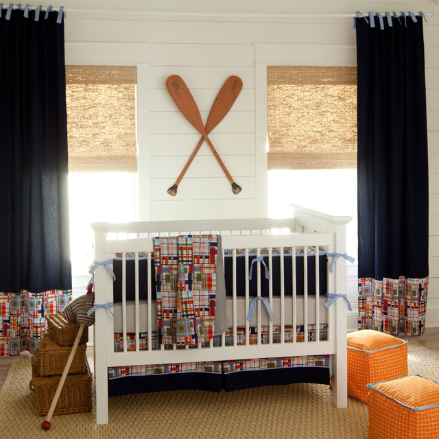 Nautical Themed Style Challenging Nautical Themed Baby Room Style With White Crib Bedding For Boys Involving Patterned Bedspread Kids Room Elegant Crib Bedding For Boys With Stylish Decoration
