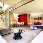 Casa Seta Interior Chic Casa Seta Home Design Interior And Patio Decorated With Contemporary Furniture Used Glass Sliding Door Design Ideas Dream Homes Lively Colorful House Creating Energetic Ambience