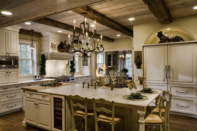 Kitchen Design Ceiling Classic Kitchen Design With Beams Ceiling And Cheap Kitchen Cabinets Also Beautiful Chandelier Above The Island Kitchens Enchanting Cheap Kitchen Cabinets For Contemporary Kitchen Designs