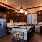 Kitchen Floor Islands Classic Kitchen Floor Plans With Islands Vintage Wood Kitchen Cabinet Sparkling Ceiling Lights And Pendant Lights Mosaic Kitchen Backsplash Kitchens Classy Kitchen Floor Plans With Islands In Lovely White Accessories