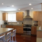 Contemporary Kitchen Cheap Cool Contemporary Kitchen With Wooden Cheap Kitchen Cabinets And Granite Countertop Also Metal Range Hood Ideas Kitchens Enchanting Cheap Kitchen Cabinets For Contemporary Kitchen Designs