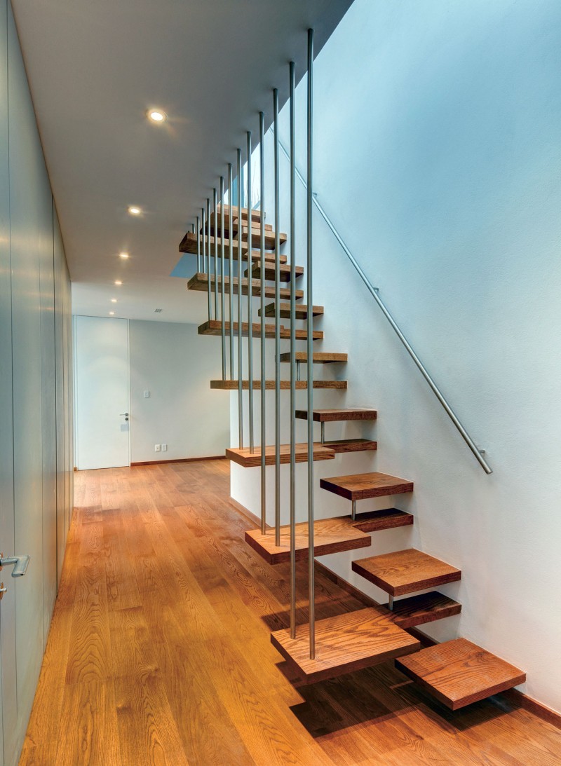 Wooden Staircase In Creative Wooden Staircase Design Ideas In The Valna House That Can Be Variation In The Pattern Dream Homes  Swanky Modern House Design For Elegant Dwelling Place