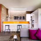 Casa Seta Interior Elegant Casa Seta Home Design Interior In Kitchen Space Decorated With Minimalist Modern Furniture Used White Cabinet Design Ideas Dream Homes Lively Colorful House Creating Energetic Ambience