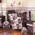 Maroon And Modern Elegant Maroon And Pink Themed Modern Crib Bedding Idea Decorating The Baby Girl Nursery With Butterfly Kids Room Inspirational Modern Crib Bedding With Lovely Color Combination