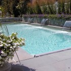 Baking Soda At Exciting Baking Soda Pool Design At Traditional Backyard With Patio And Garden Add With Tripe Waterfall Swimming Pool Amazing Cool Swimming Pool Bringing Beautiful Exterior Style