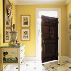 9781588167392 Int 058 075 Eye Catching Yellow Foyer Applied On Wall With Assorted Mural On It Involved Wooden Cabinets With Potted Plants On It Decoration Creative Home Interior In Various Foyer Appearances
