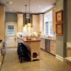 Small Kitchen In Fancy Small Kitchen Island Ideas In Vintage Kitchen With White Kitchen Cabinet And Classic Pendant Lights Dark Wood Bar Stools French Door Marble Countertop Kitchens Elegant Small Kitchen Island Ideas To Grant A Fancy Dishing Spot