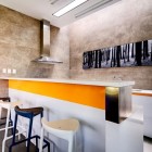 Casa Seta Interior Fantastic Casa Seta Home Design Interior In Kitchen Space Decorated With Modern Kitchen Furniture With Concrete Backsplash Decoration Ideas Dream Homes Lively Colorful House Creating Energetic Ambience