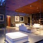 Living Room Beverly Fascinating Living Room Design In Beverly Hills Mansion With White Colored Soft Sofa And Dark Brown Wooden Ceiling Architecture Stunning Beverly Hills House With Modern Interior Decorating Ideas