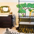 Jungle Themed Idea Fresh Jungle Themed Baby Bedroom Idea Displaying Black And Brown Crib Bedding For Boys And Dresser Kids Room Elegant Crib Bedding For Boys With Stylish Decoration