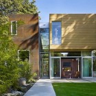 Contemporary Two For Friendly Contemporary Two Storey House For The Art Lover Completed With Green Grasses Backyard And Cement Sidewalk Pavers Dream Homes Stunning Modern Hillside House For An Art Lovers And Family Of Six